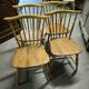 Set of 4 ERCOL chairs, Elm and Beech, 1960