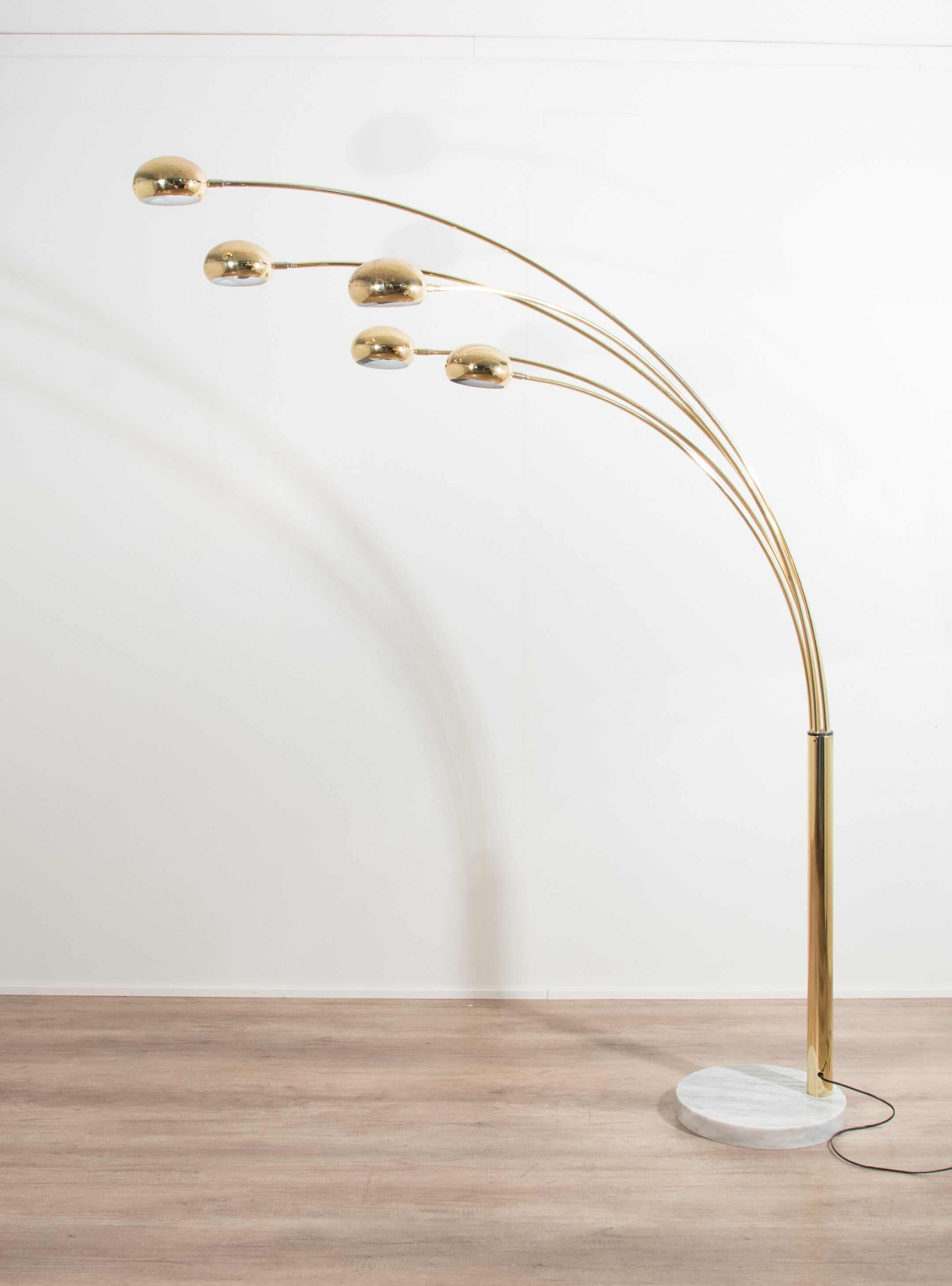 5 arm mid-century italian floor lamp