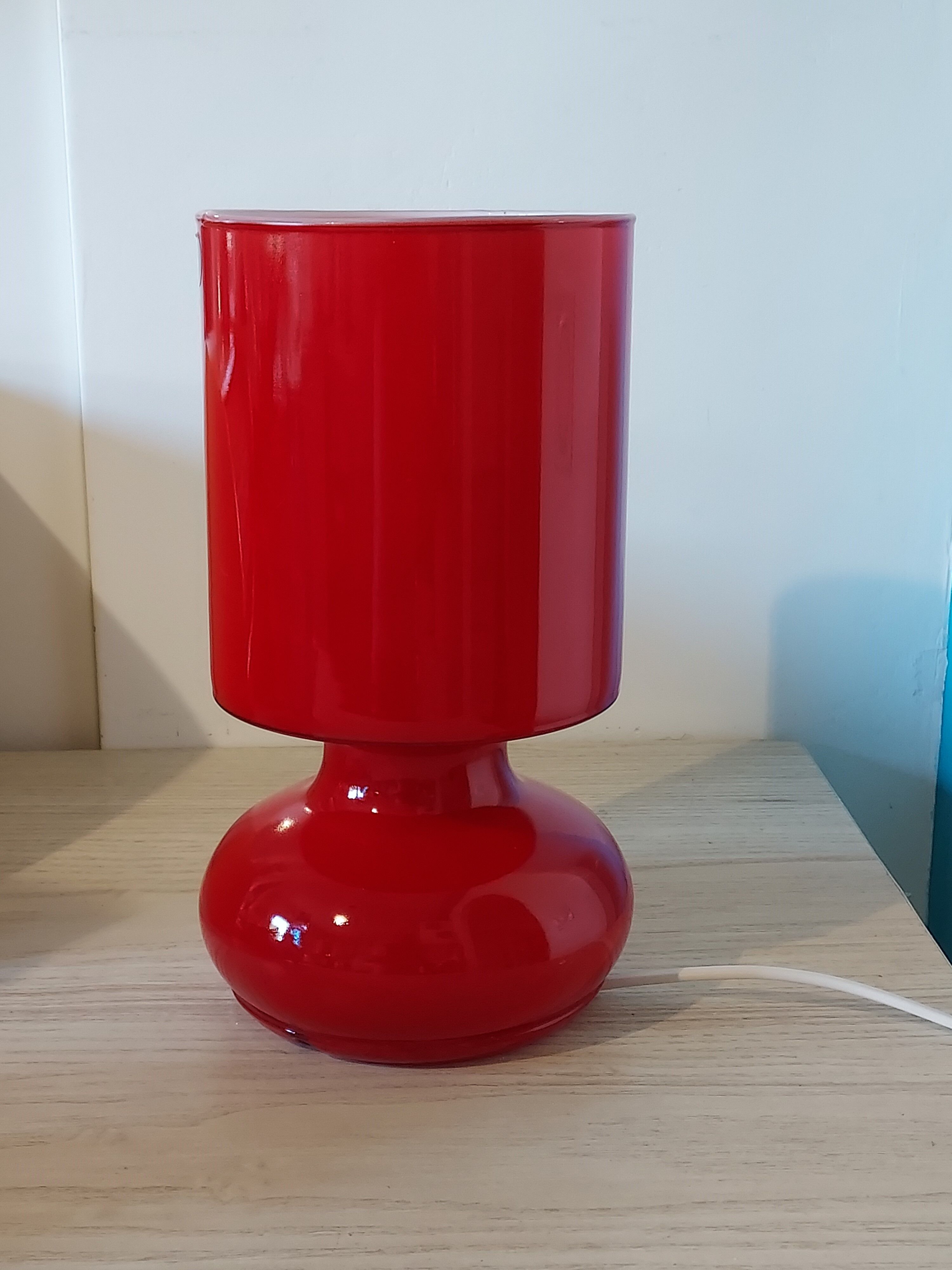 Lamp ikea lykta red vintage 90s