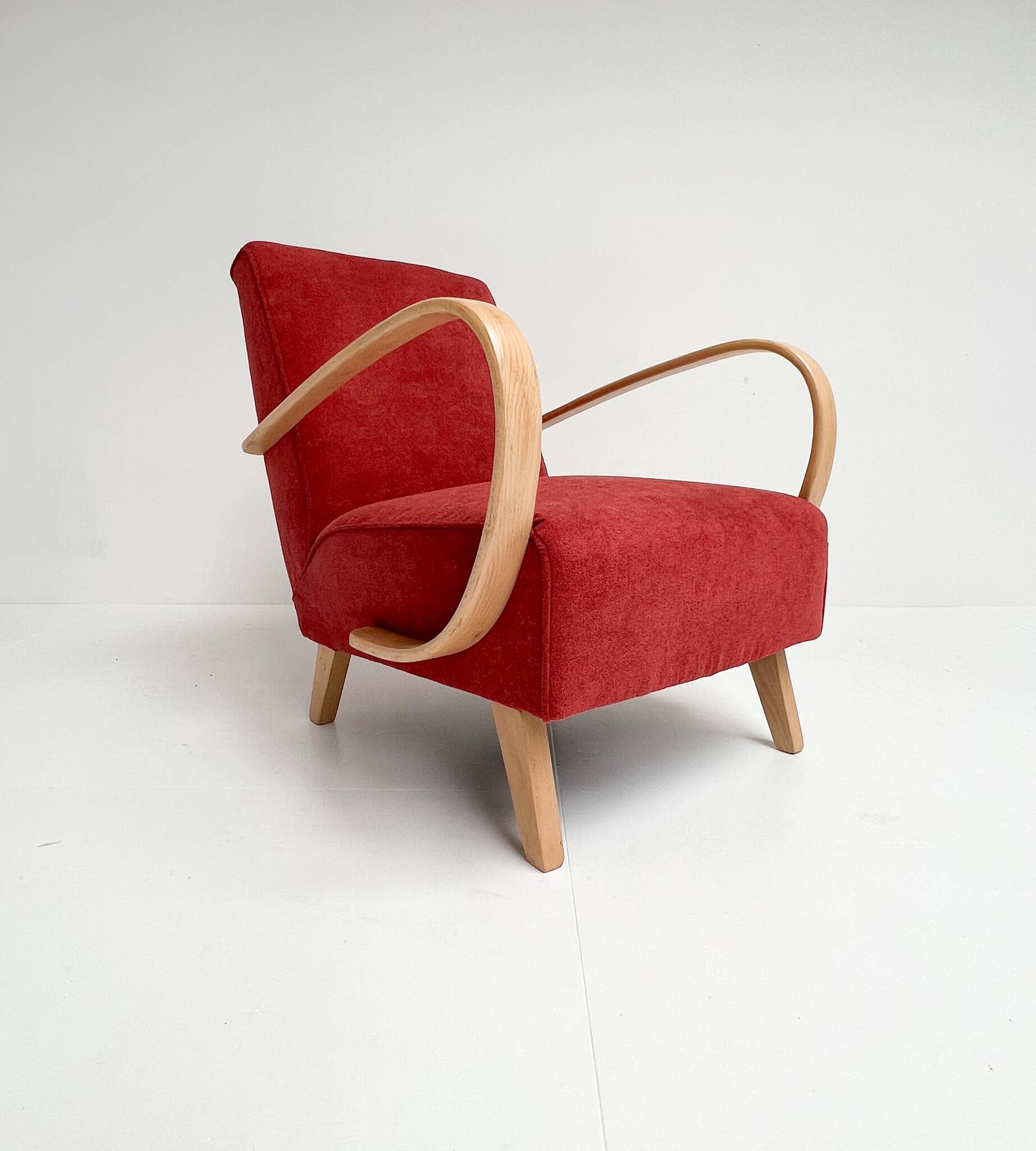 Renovated armchair by Jindrich Halabala, 1950s