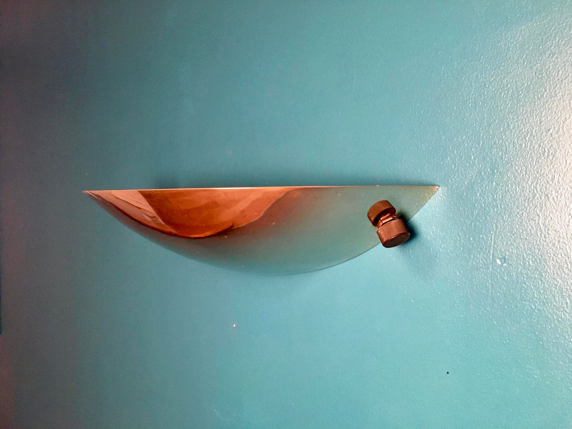 Dimmer brass wall light Relco Milan, Italy 1970