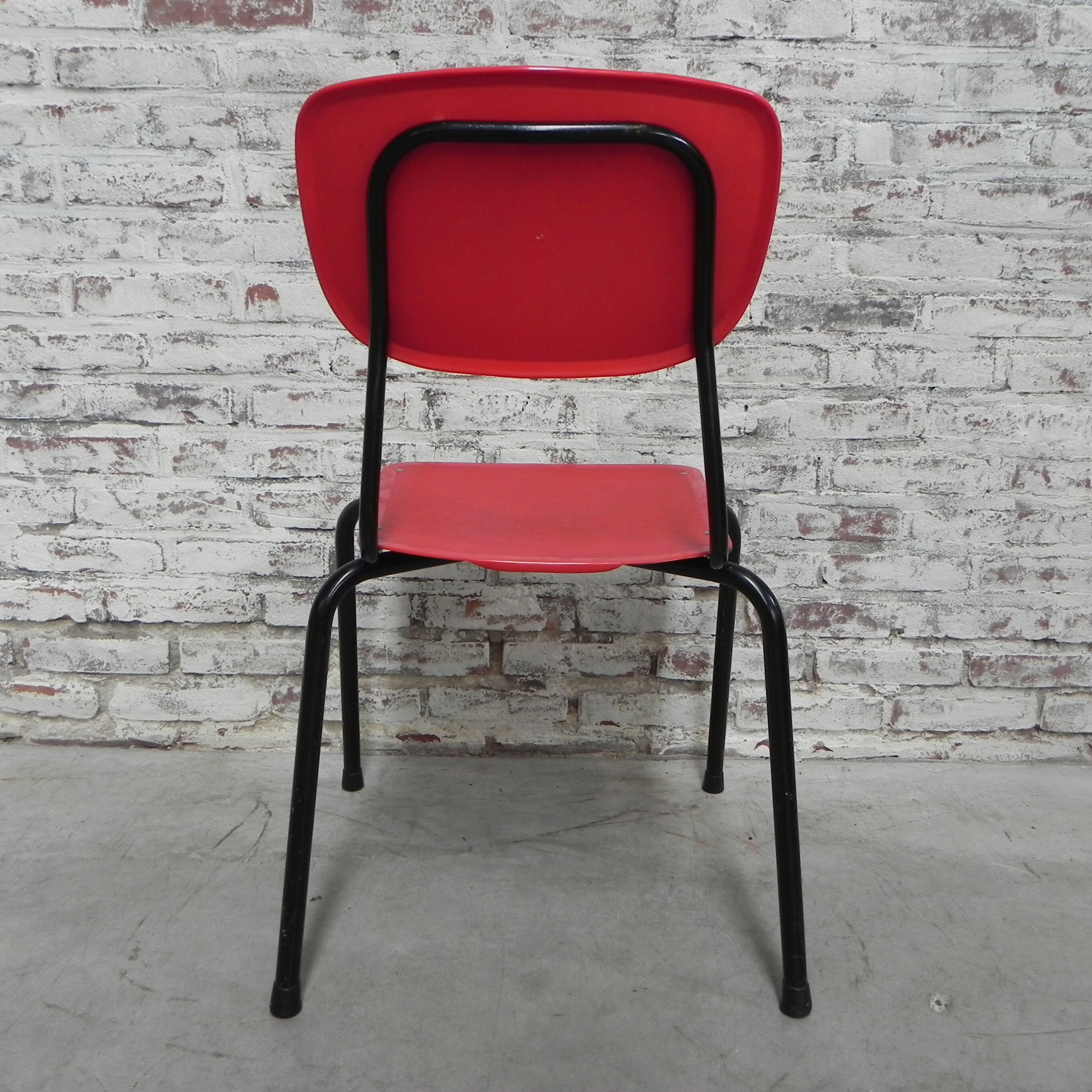 Vintage chair in red or gray