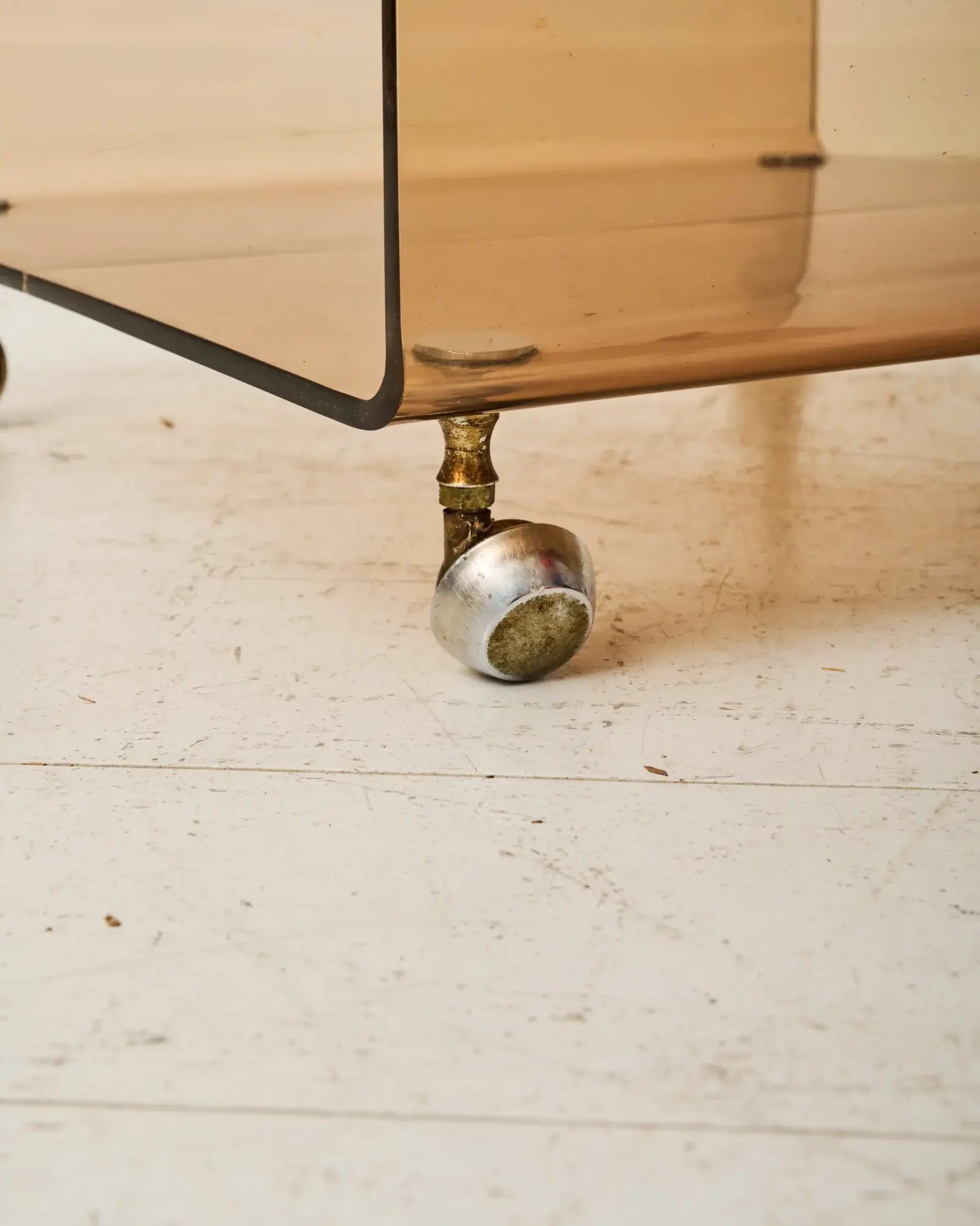 Side table on wheels, Michel Dumas, Roche Bobois, 1970