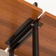 Italian free standing shelving unit or room divider in teak, 1970s