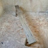 Paire de bancs rustiques