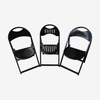 Série de 3 chaises pliantes Thonet modèle 751