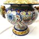Medici garden vase in faience of Nevers signed 19th century