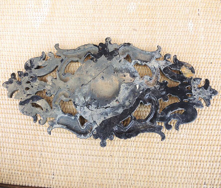 Ancienne palmette en fonte pour portail
