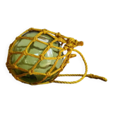 Bouée vintage en verre vert