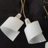 Modernist wall light sconces 1950s 60s design lamp dlg arlus lunel