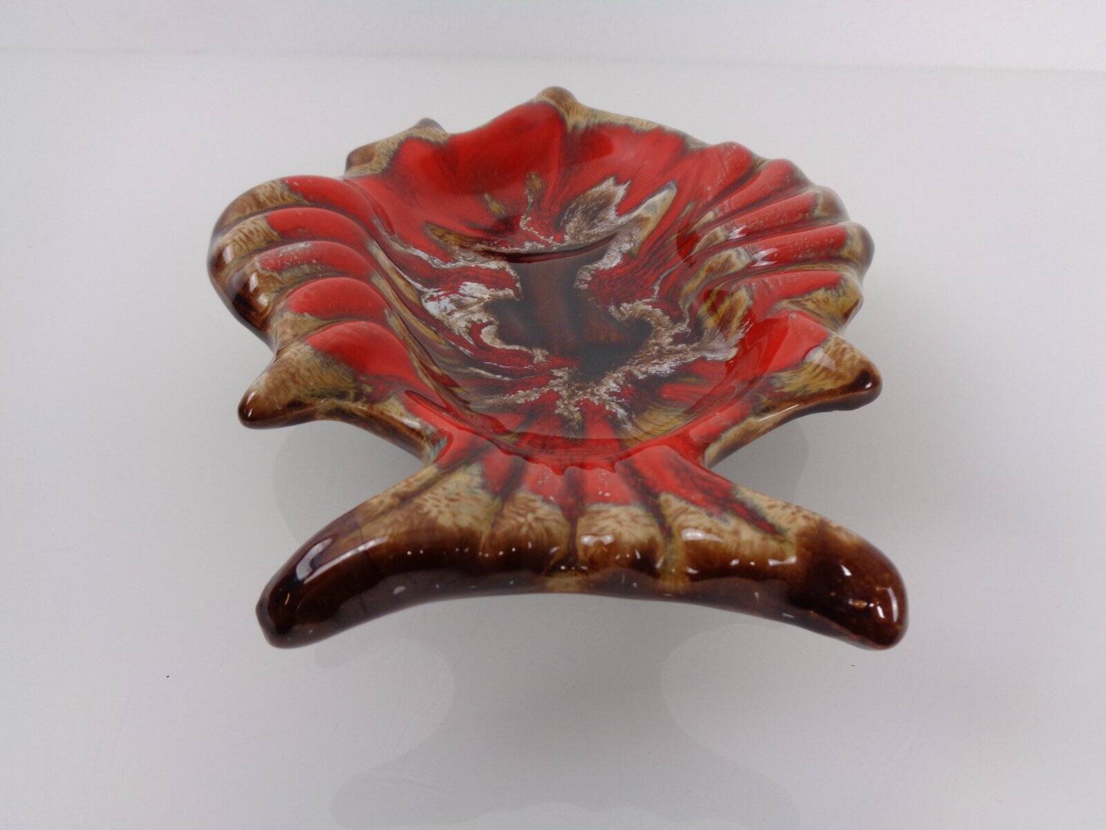 French studio ceramic bowl with fish from Vallauris, 1970s