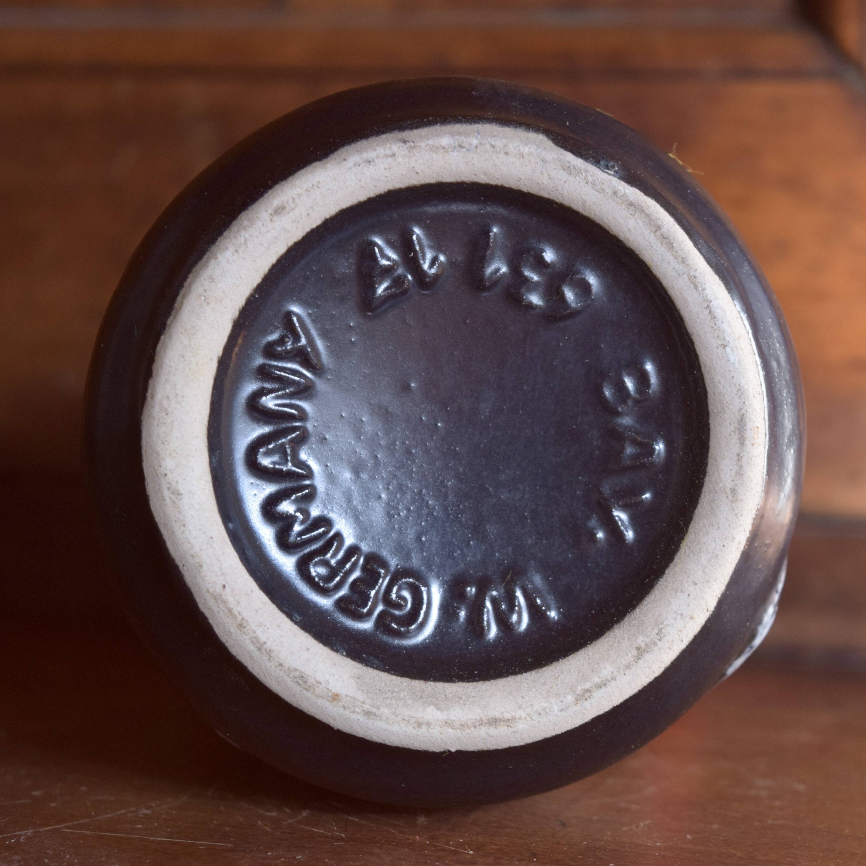 Bay Keramik vase in glazed ceramic - Fat Lava - Model 631 17 - West-Germany - 1970