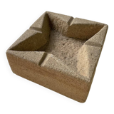 Square stone ashtray