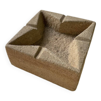 Square stone ashtray