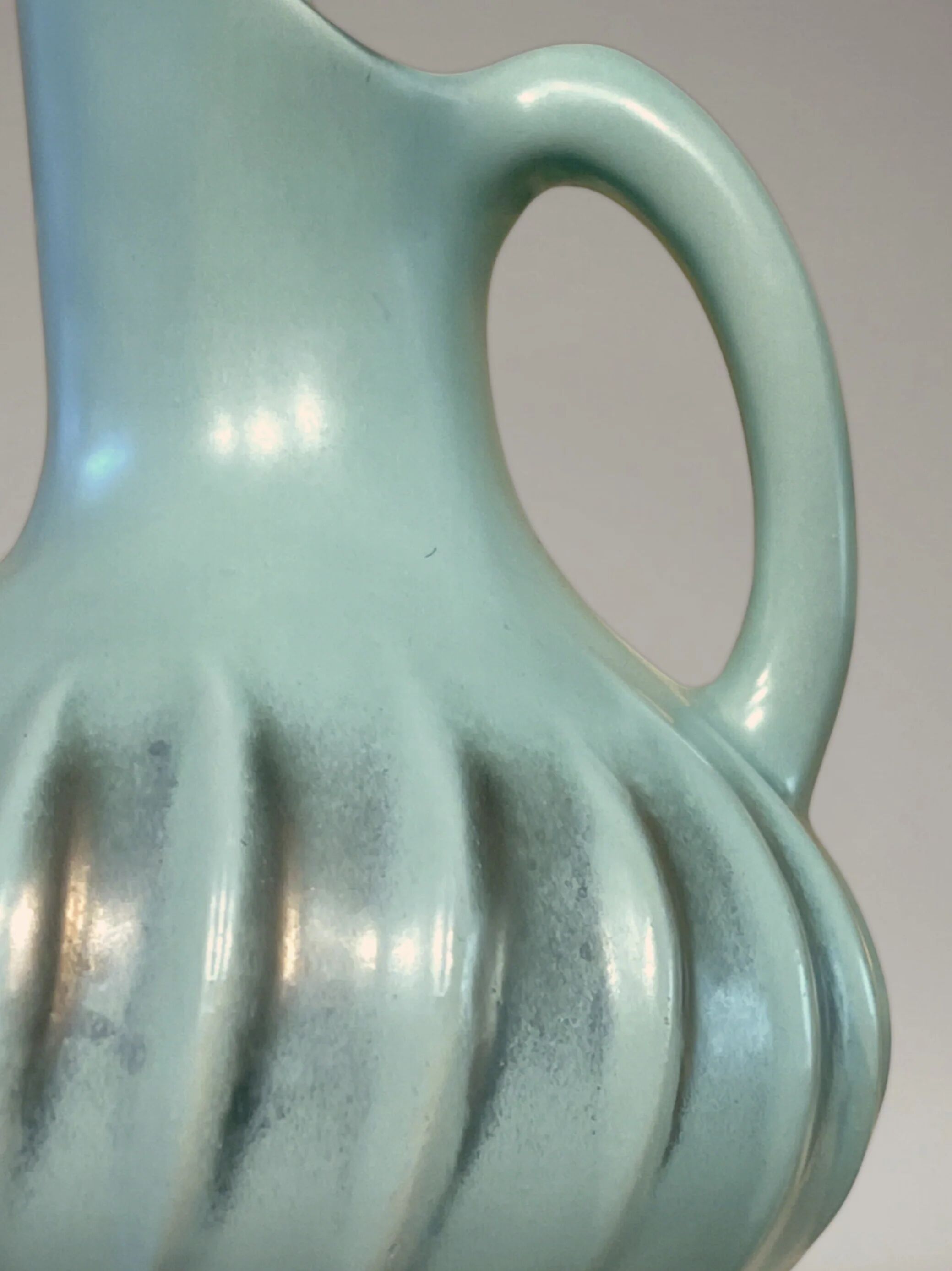 Ceramic vase B. Letalle Saint-Clément – model 9002 – celadon green – 18 cm
