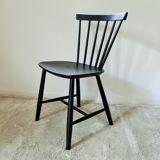 Pair of Scandinavian chairs J46 design Poul M. Volther, 1956