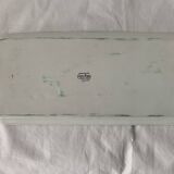 Cake service 6 dessert plates and 2 dishes Georges Boyer porcelain Limoges 1950