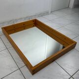 Vintage Scandinavian mirror pinewood