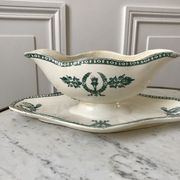 Saucière Terre de Fer Givors modèle "Wagram" fin XIXème