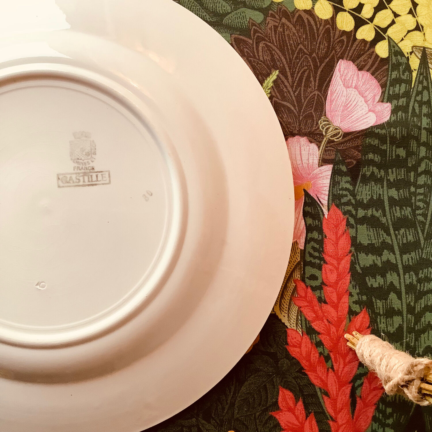 Round dish Sarreguemine Digoin Gastille collection