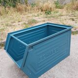 Former large schaefer tray in blue metal lagoon