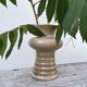 Vintage 1970s beige ceramic organic vase