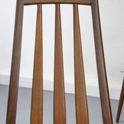 Chaises Eva en Teck par Niels Koefoed pour Koefoeds Hornslet, 1960s, Set de 6