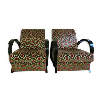 Pair of chairs liberty of hugues chevalier