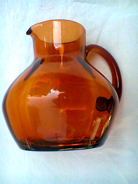 Blown glass jug