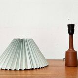 Danish modern teak table lamp from the mid-century, 1960s.