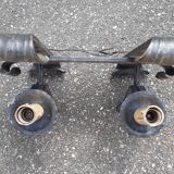 Brutalist wrought iron wall lamp 1970