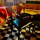 Set of 4 Scandinavian teak chairs