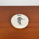 Mid-century ceramic coasters by Bjørn Wiinblad, 1960s, set of 5.
