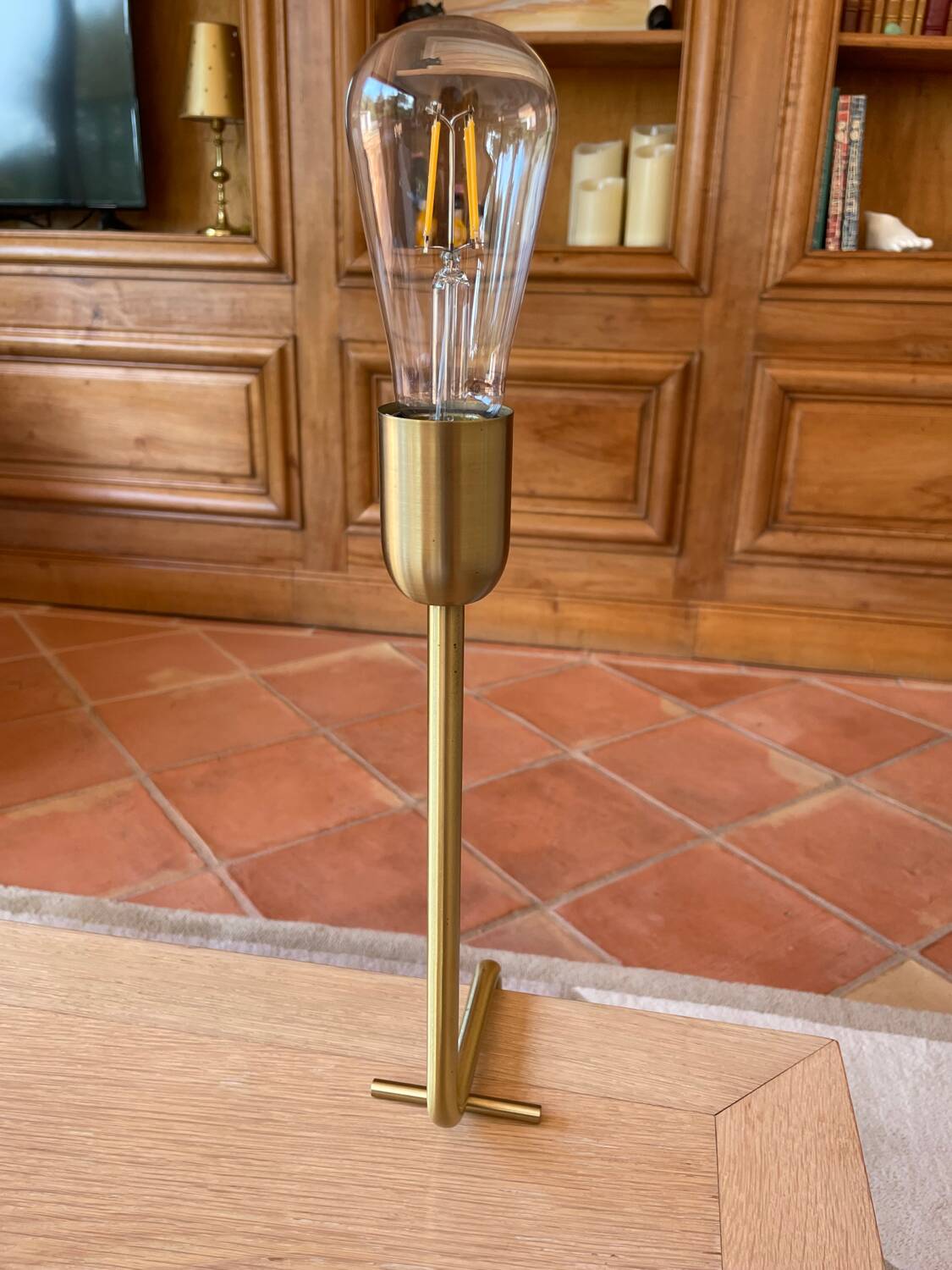 Kavalier brass lamp by Sarah Lavoine