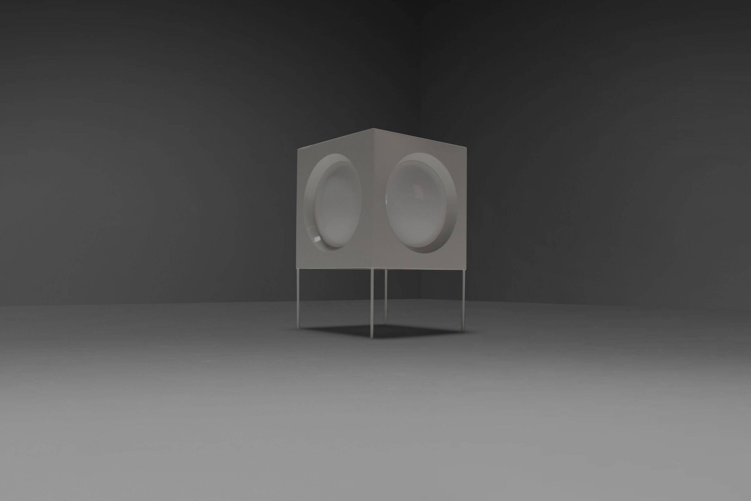 Rare Helvetica floor lamp by Carl Moor for BAG Turgi, Switzerland , 1960s