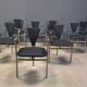 10 chaises de salle à manger postmodernes par Belgochrom, années 1980