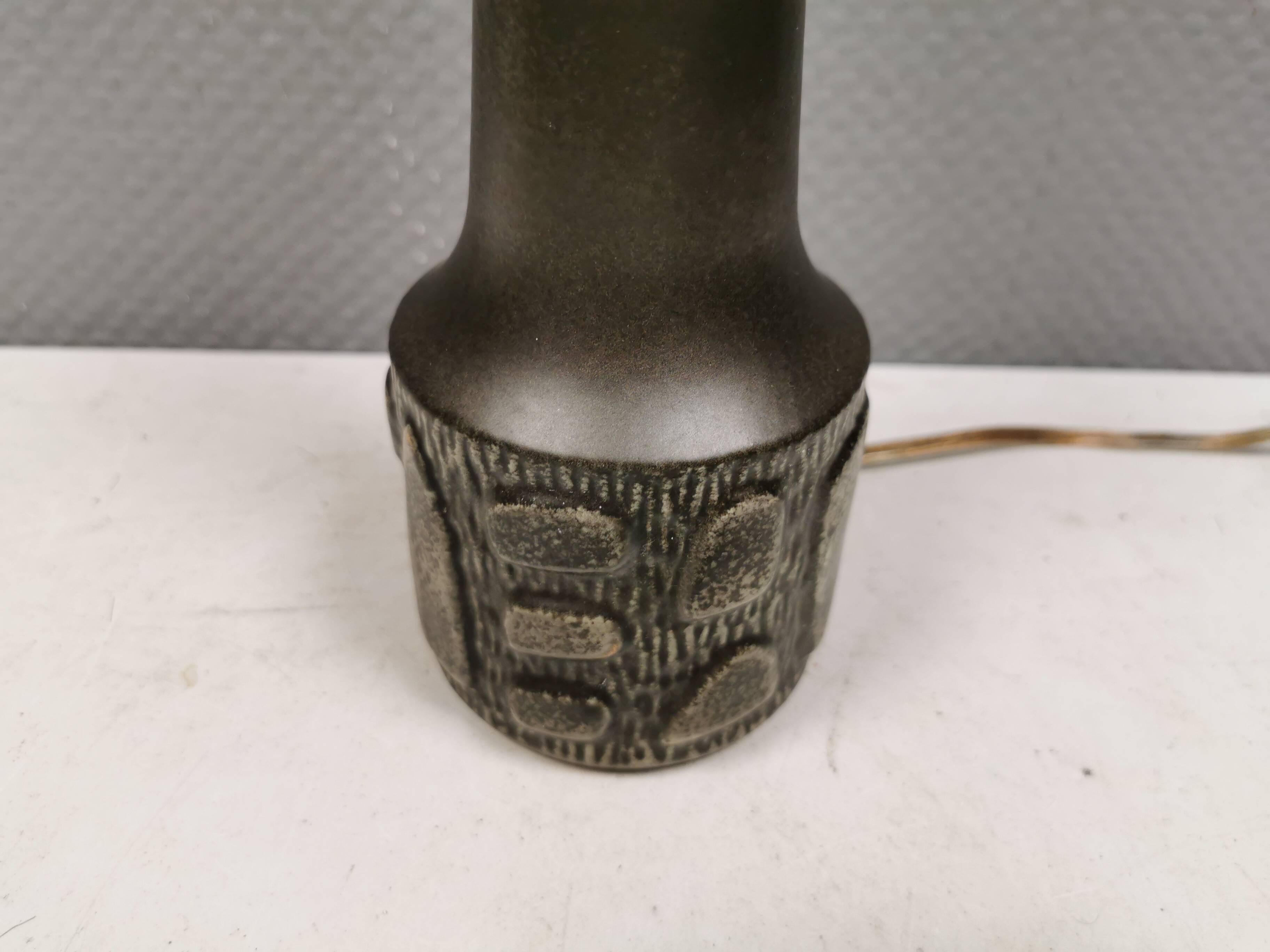 Ceramic table lamp from Danish Johgus, 1970s–80s.