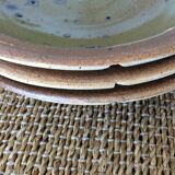 Set of stoneware plates