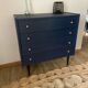 Vintage dark blue chest of drawers