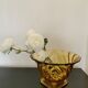 Glass cut style art deco yellow