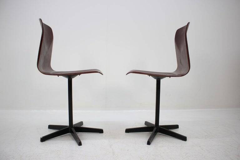 Pair of Industrial Style Chairs, Elmar Flötotto for Pagholz, 1970s
