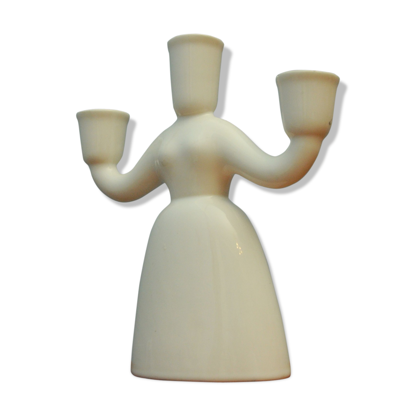 Scandinavian porcelain candleholder