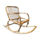 Fauteuil à bascule en rotin vintage pour les enfants