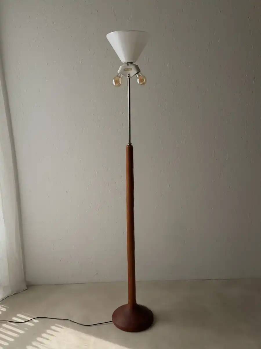 Danish teak floor lamp from the 1960s