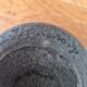 Vintage ceramic rakku pot vase signed