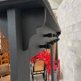 Vintage wooden restaurant cloakroom