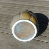 Pitcher/carafe old glazed ceramic La Borne style blue/beige