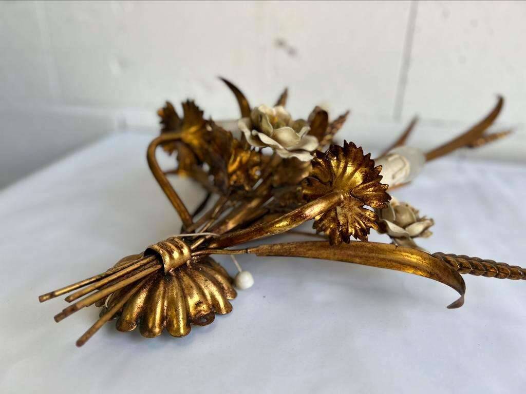 Vintage wall lamp / wall lamp in sheaf of wheat