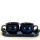 Duo lunch in glazed terracotta, Japan around 1940
