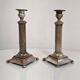 Pair of antique silver candlesticks Diana Silver Vienna 19th century